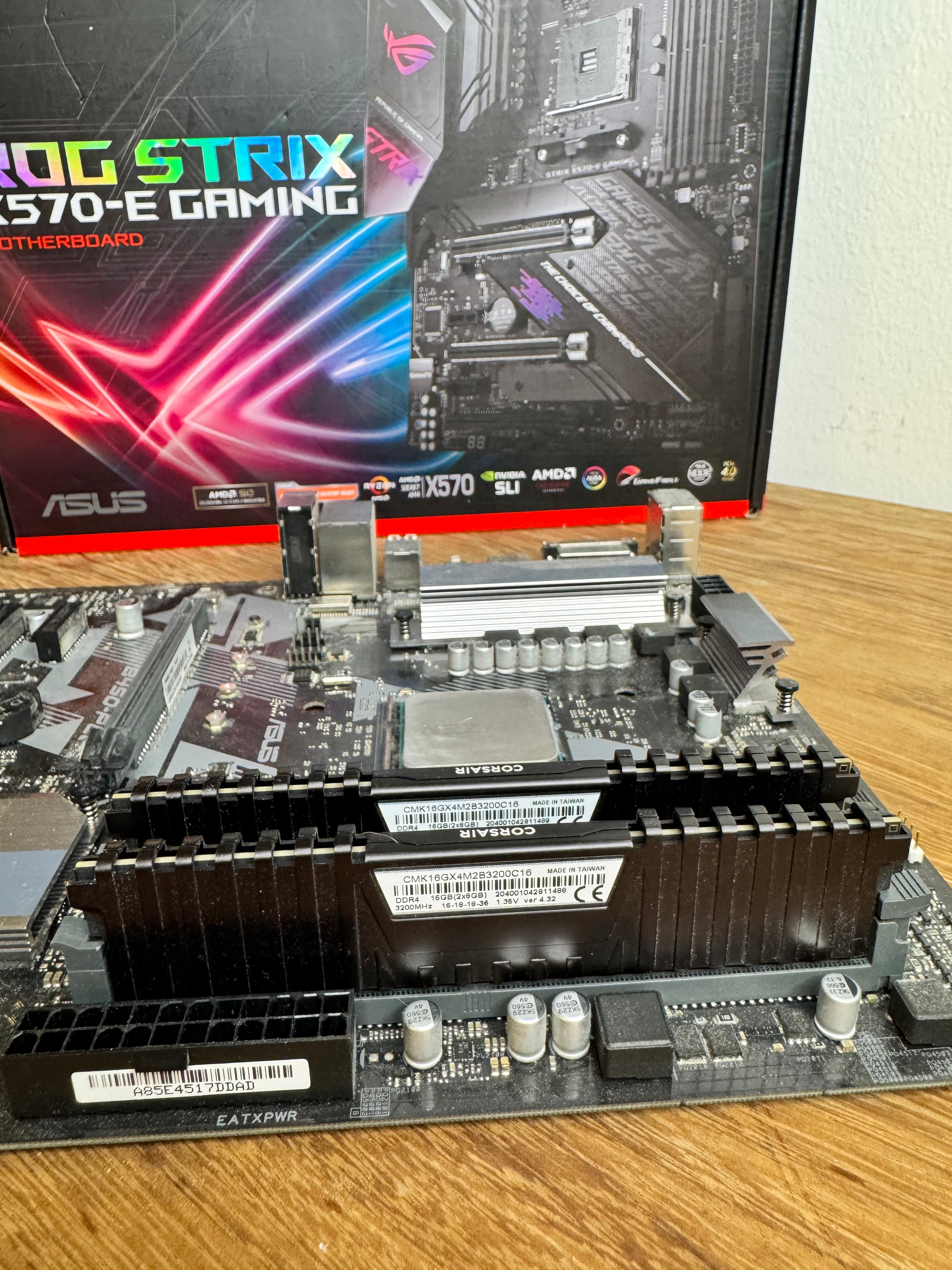 Täydellinen päivityspaketti – Ryzen 5 2600 / B450 Plus / 16GB RAM + I/O Shield & takalevy