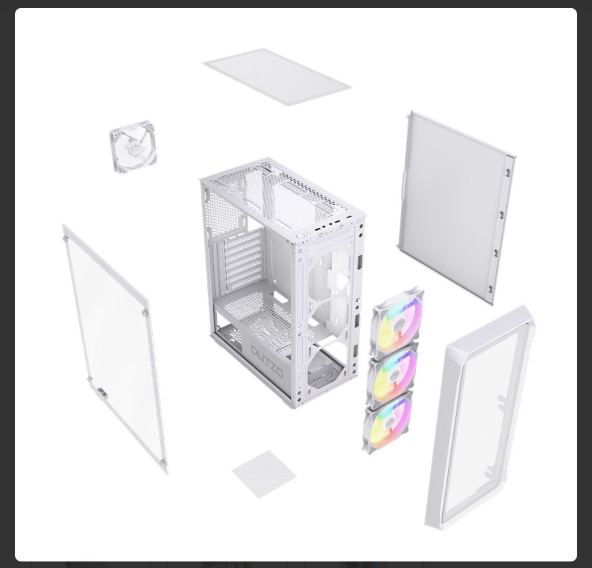 DUTZO C321 Mesh TG ARGB valkoinen